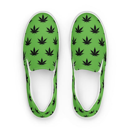 Marijuana POT Leaf Men’s slip-on canvas shoes