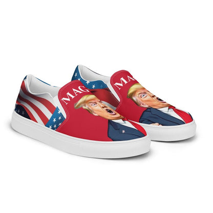 Donald Trump Make America Great Again MAGA Election President Women’s slip-on canvas shoes