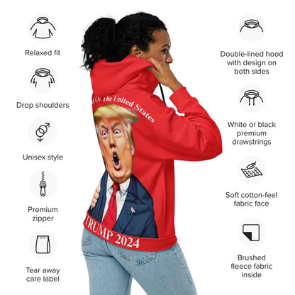 Uinisex - Donald J Trump POTUS Election WIN President United States USA Unisex zip hoodie