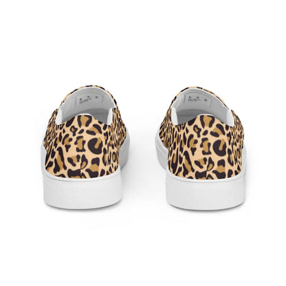 Cheetah Leopard Animal Print Cute Nature Animal Kingdom Safari Women’s slip-on canvas shoes