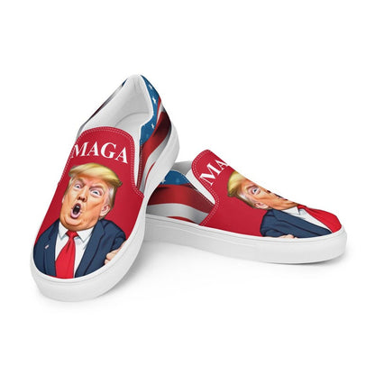 Donald Trump Make America Great Again MAGA Election President Women’s slip-on canvas shoes